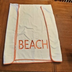 Chico's Beach Towel White and Orange NWT